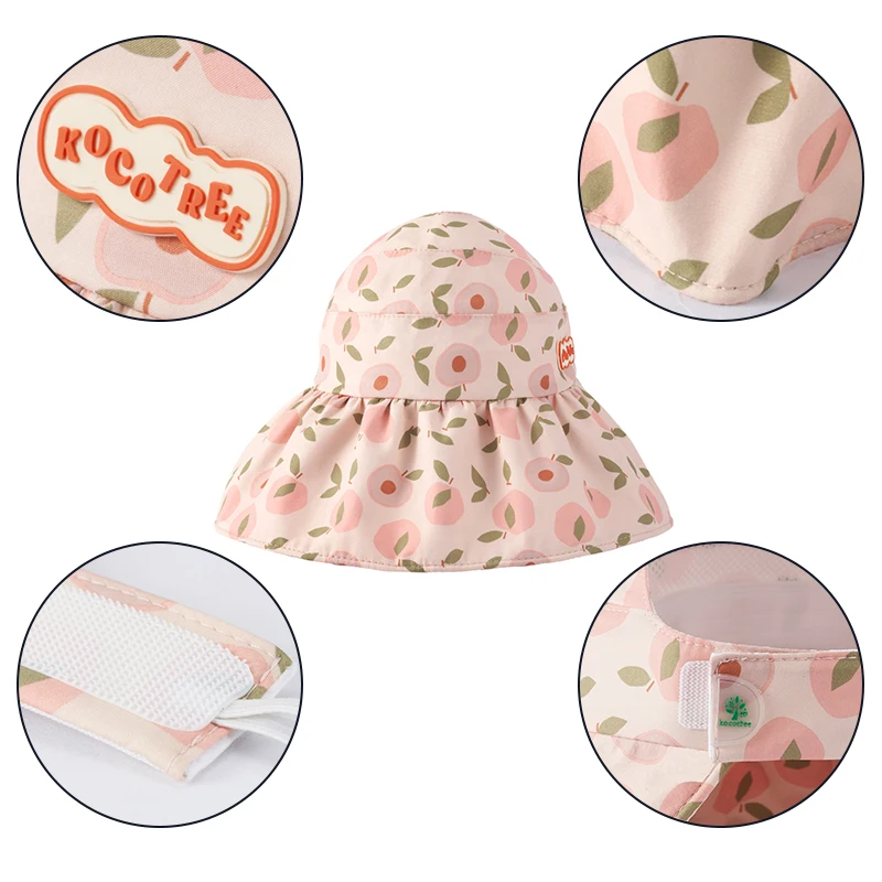 KOCOTREE New Toddler Cute Sun Visor Hat Children UV Protection Empty Top Cartoon Caps