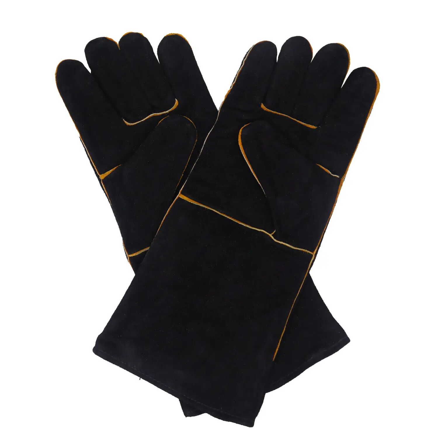 Welding Gloves 16 Inch Heat Resistant Unibody Cow Split Leather BBQ Cooking