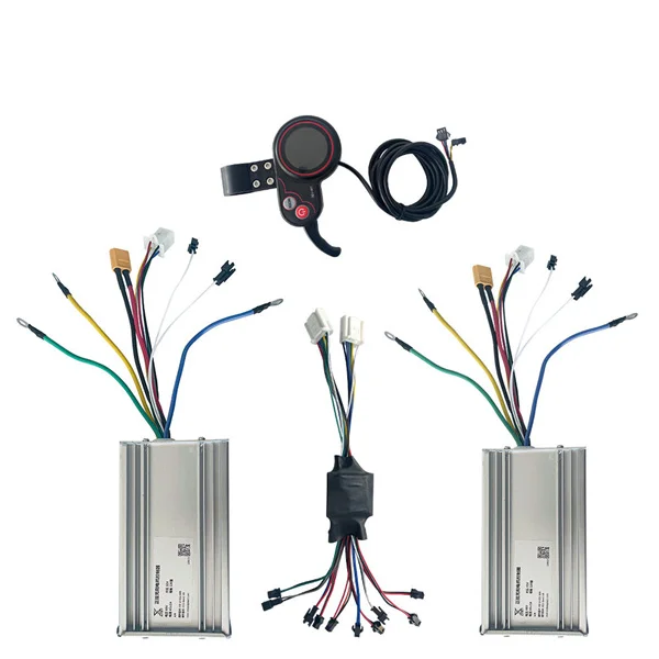 Yunli 60 В 45A/50A запасные части для скутера комплект контроллера двигателя с пальцевым дроссельным заслонкой интеллектуальный дисплей