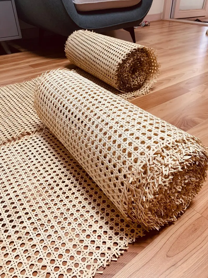 Top rank PE Outdoor Plastic Artificial Rattan Webbing Cane Webbing Roll for Outdoor Furniture Home Decoration from  VIet Nam