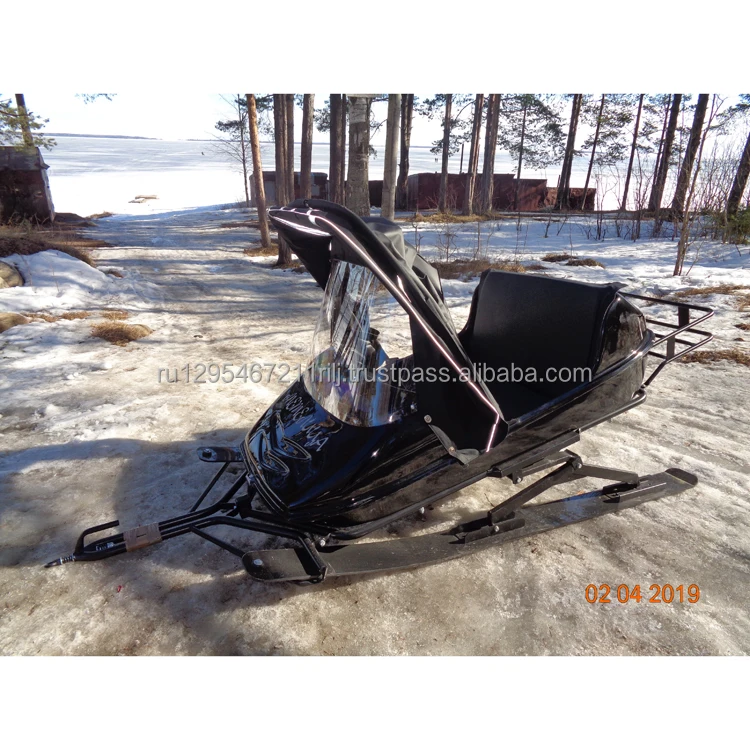 Best price Snow-mobile trailer passenger with handles to support passengers and steel frame for mounting suspension system