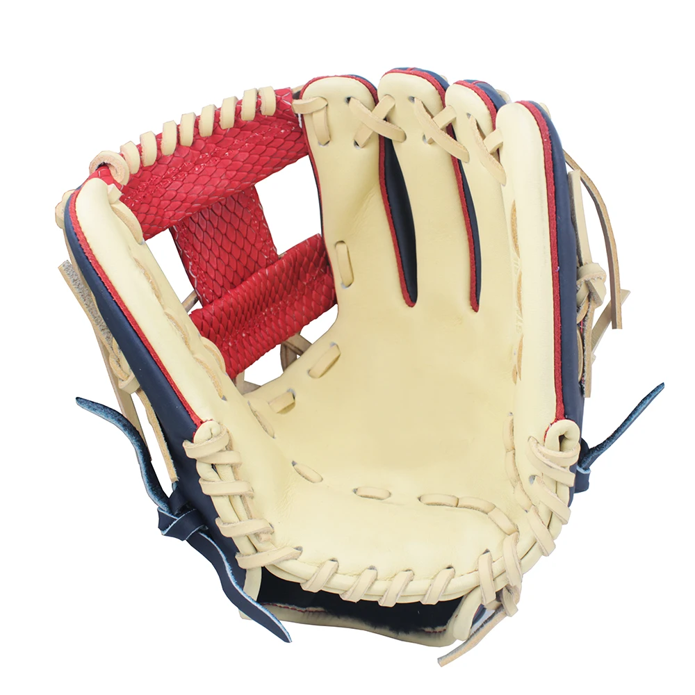 durable custom premium pro lux infield 11.5 inch professional i web college RHT kip baseball glove