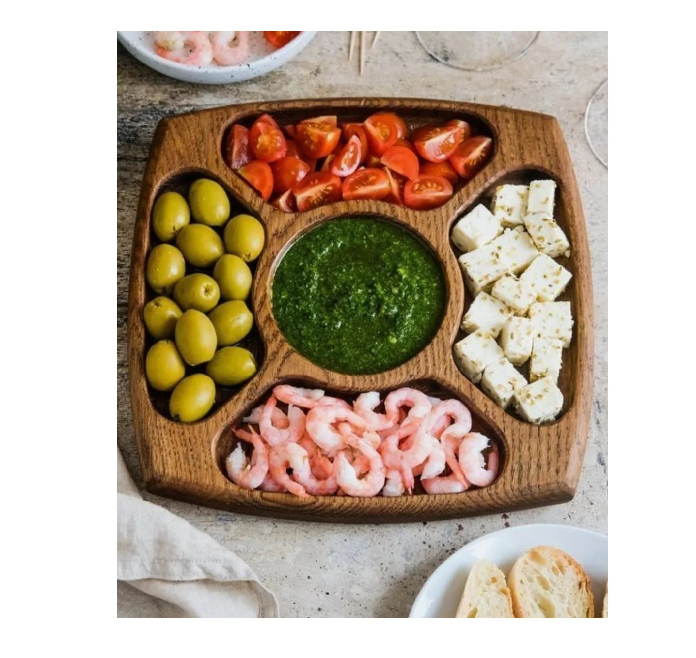 Wooden platters attractive food serving wooden dish hot selling table decorative wooden trays wooden serving dishes