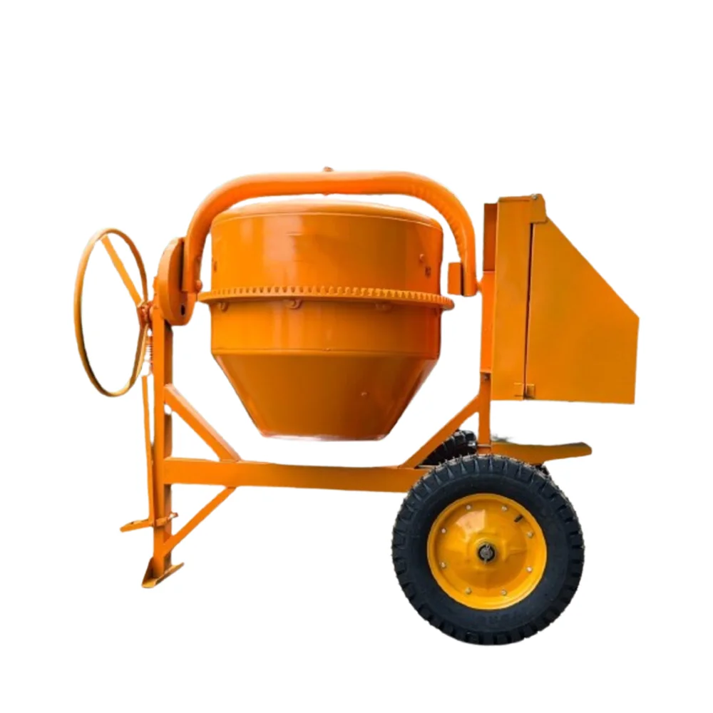 HOT SELLING Heavy duty Portable Concrete mixers machines Mini concrete mixer 200l 350l 450l drum three wheels solid electric