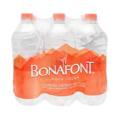 Bonafontt Natural Sparkling Spring Water Eviann Type Plastic Bottle Packaging on Sale