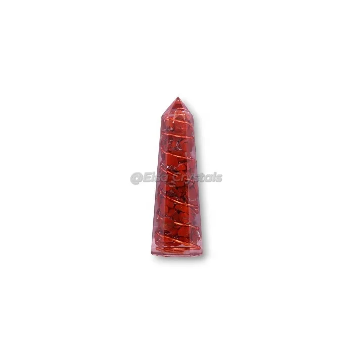 Exclusive 7-Chakra Orgone Tower Crystal Wand Ethically Sourced Feng Shui Gemstone Energy Healing Stone Metaphysical Crystals