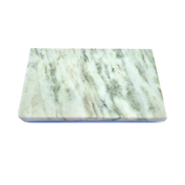 Green Onyx Marble Soap Dish Case Soap Holder Natural Stone White with Greenish Texture Veining Bathroom Set Accessories Tray