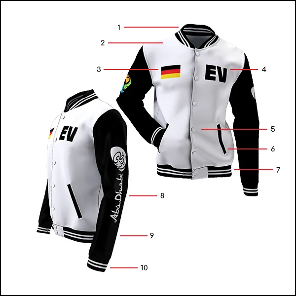 High Quality Custom Print Embroidered Jackets Customize LOGO Size Color Available Men Baseball Jacket Oversized Jacket