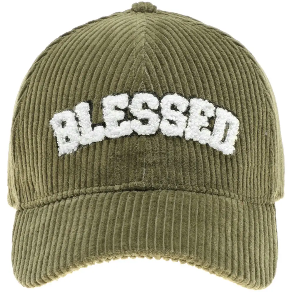 Embroidered Custom Corduroy Hat With Chenille Patch Alphabets Winter Men Hat With custom Logo