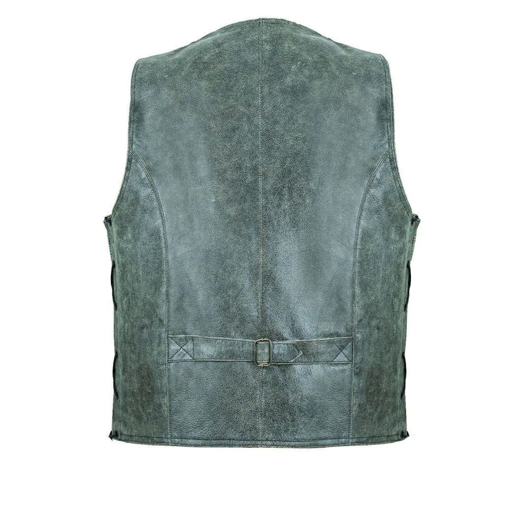 Lightweight Comfortable Leather Vest For Men Latest Design Leather Vest Top Sale Men Leather Vest