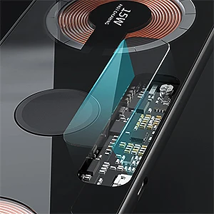 Travel temper glass Dual 15W Fast Transparent panel  Magnetic Station Aluminium Alloy Body 3 in 1 Fast Wireless Charging Pad