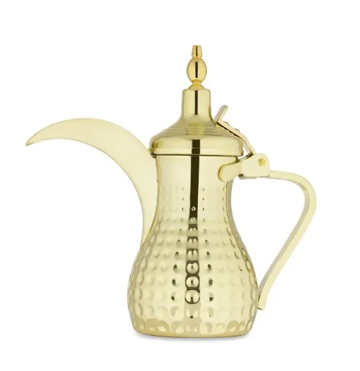 Arab Style 1.6L Gold Silver Arabic Thermal Thermos Tea Vacuum Flask Dallah Coffee Pot