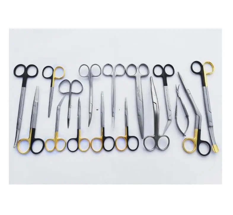 Fomon Nasal Stainless Steel Super Cut Black Handle Scissors/Rhinoplasty/Plastic Surgery Scissors