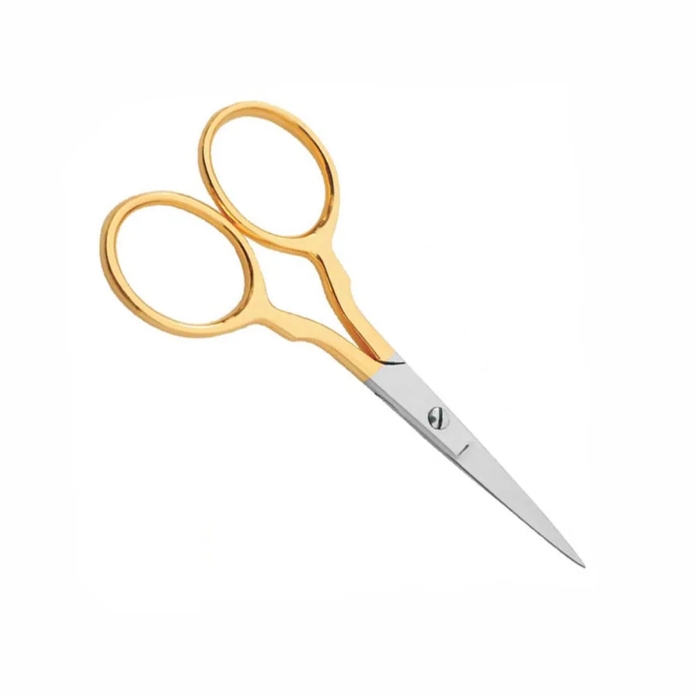 Half Gold Mini Scissors German Stainless Steel Small Classic Embroidery Scissors Tailor Scissors 3 Inch