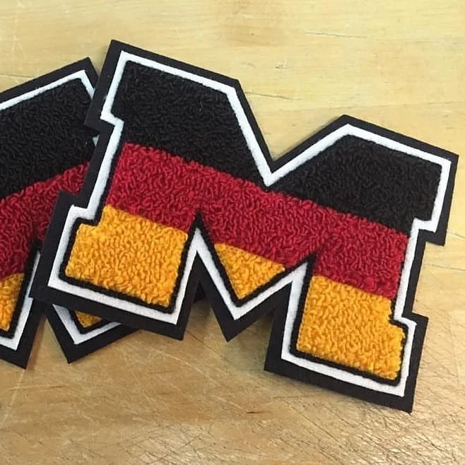 Best Quality Embroidery Towel Custom your brand Embroidered Chenille Patches Jacket Decorations