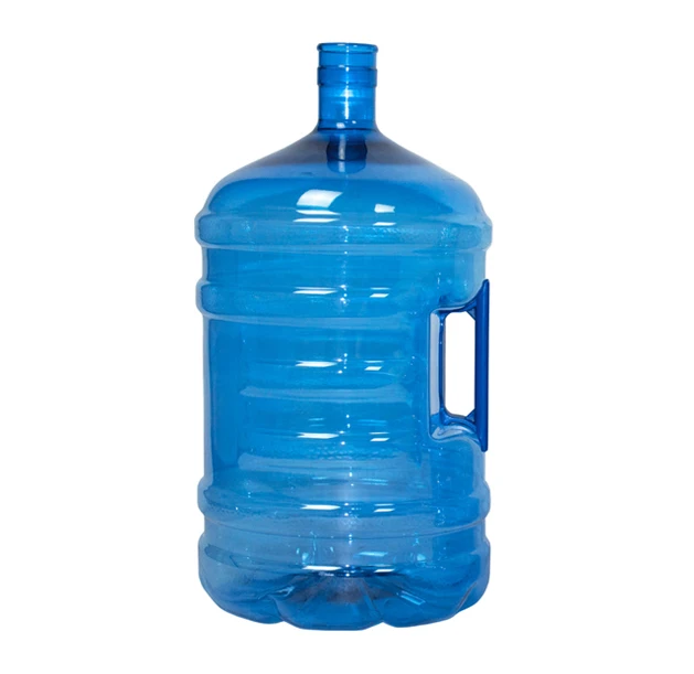 Wholesale Quantity Supplier of 18.9 Liters Capacity BPA Free Plastic 5 Gallon Drinking Water Bottle with Inserted ABS Handle