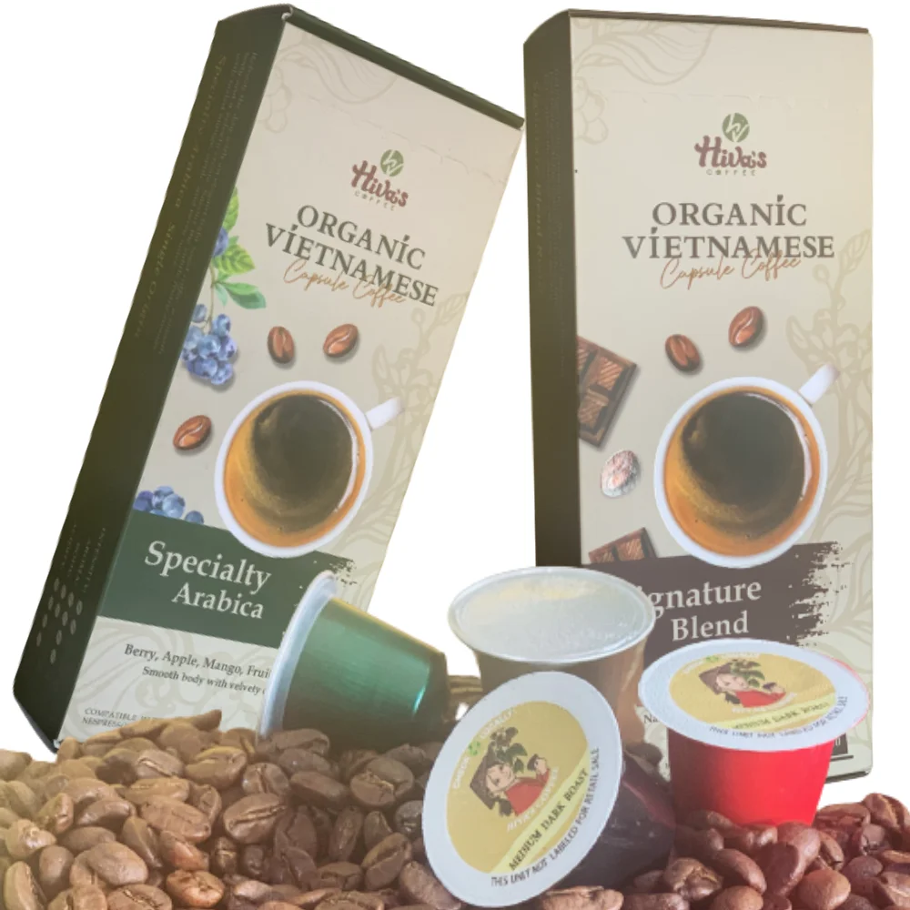 Nespresso compatiple Capsule Coffee at Factory Viet Nam Coffee ROBUSTA ARABICA Premium fruity 5.8g Cheap price Ready to Export