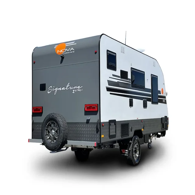 Popular luxury multifunctional pop top tent standards Mini lite Camper trailers caravan 13ft caravan With Shower And Toilet