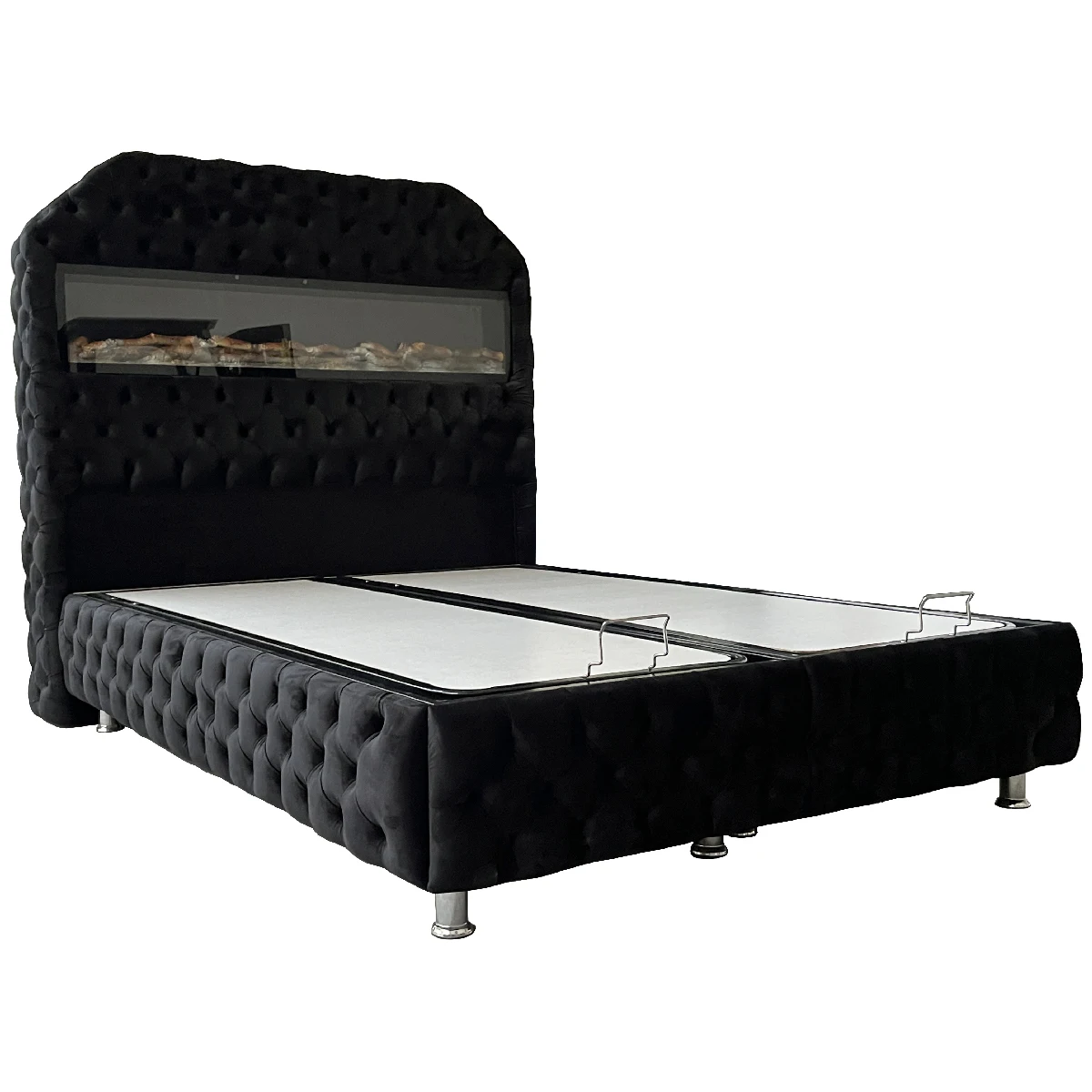 High Quality Best Seller Turkish Bedbase and Flame Ottoman Headboard Set Custom Size