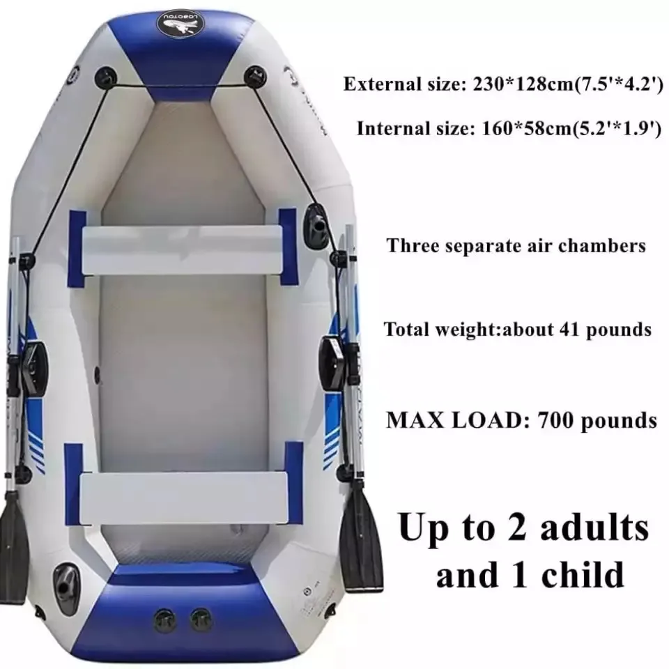 TOP SALE 3.6m inflatable boat rowing boats aluminum floor fishing boat for 6 persons