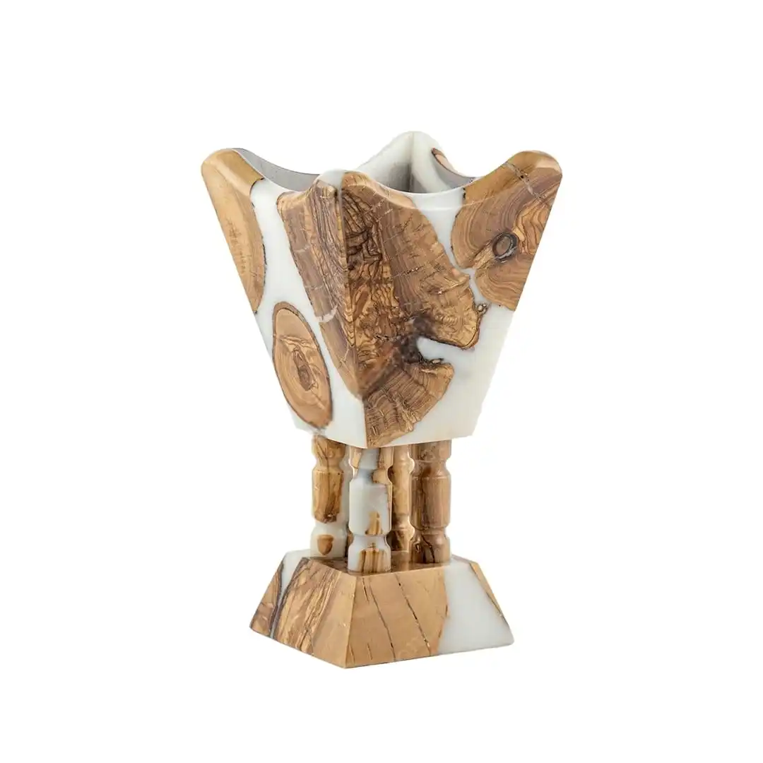 Resin Bakhoor Burner Wood for Wedding Gift Electric Incense Burner Mubkhar Wood White Acacia Indian Incense 100% Handmade