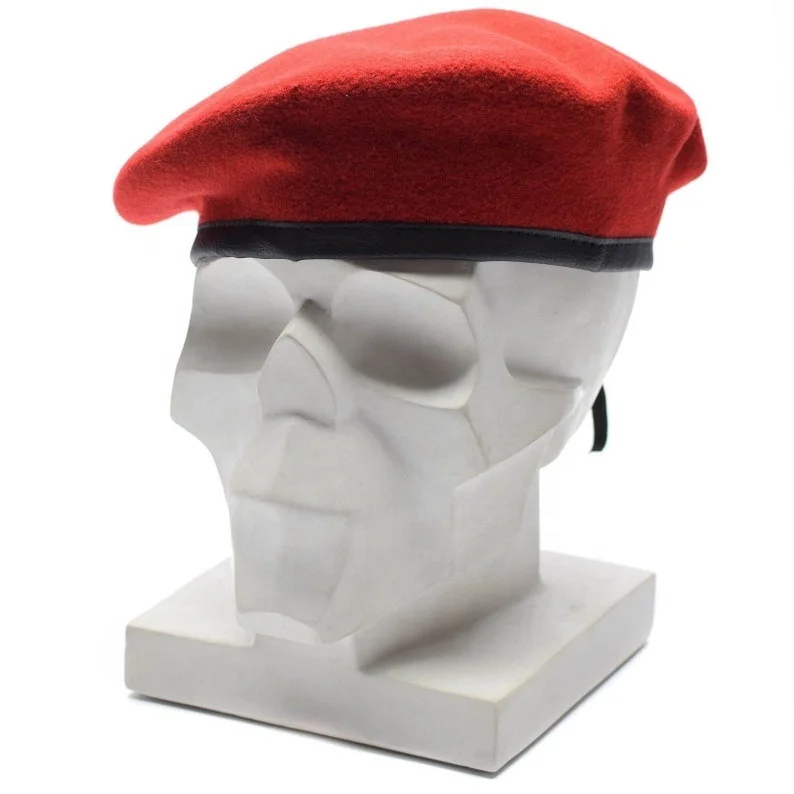 Top Quality Professional Custom Casual 100% Wood Solid Color Style Outdoor Tactical Training Beret Hats