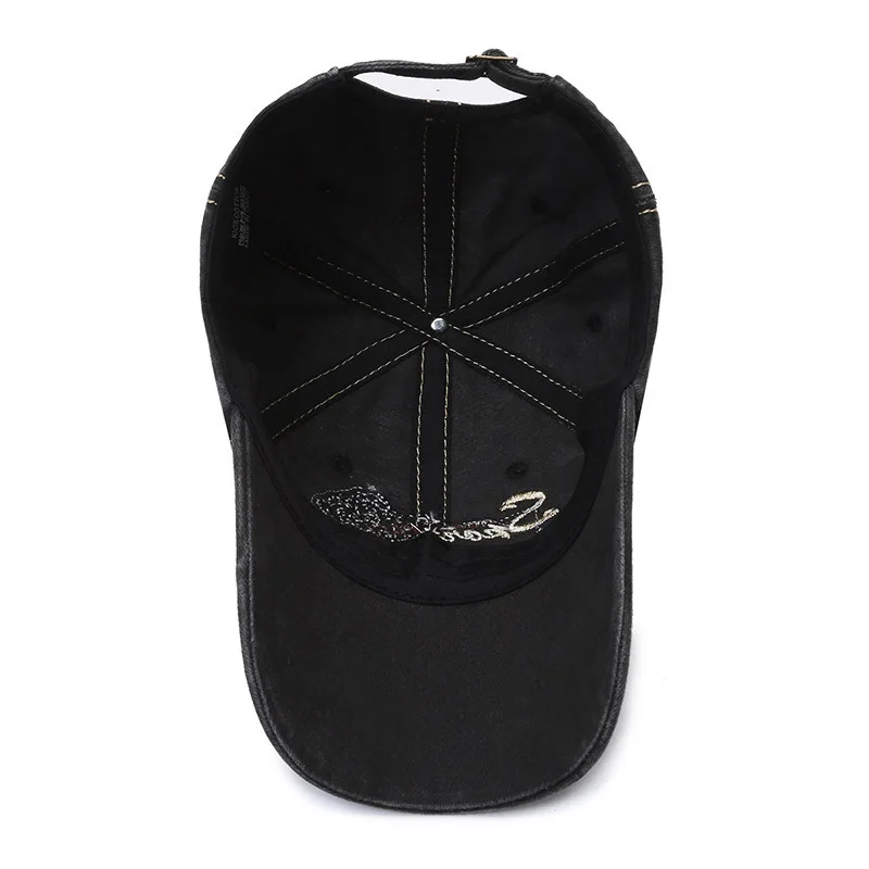 OEM ODM Customized Customized 6 panels Vintage washed cowboy baseball capsport baseball cap for Everyday Casual Wear Adults Size