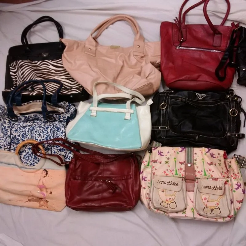 China Supplier mixed used bags bale 45kg Branded ladies Second Hand Bags handbags for woman