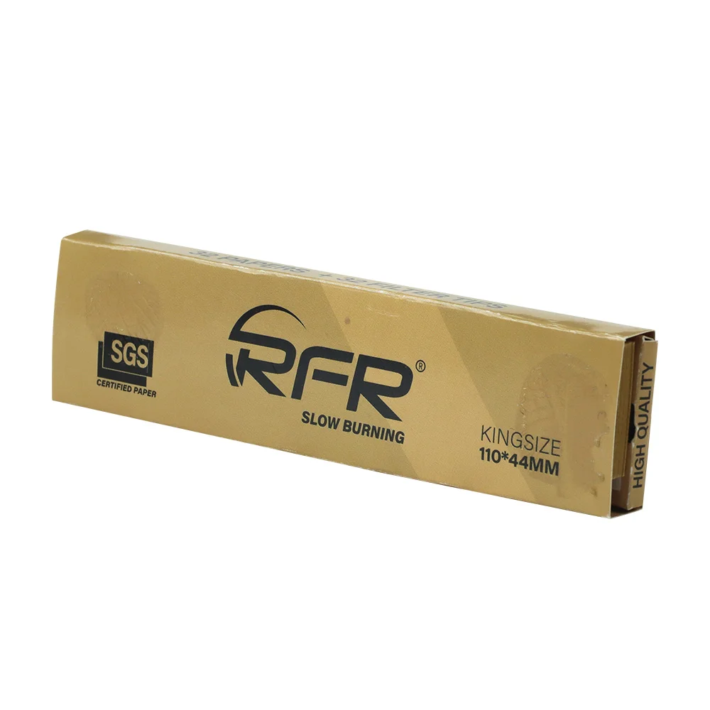 RFR king size rolling paper Brown paper with filter tips
