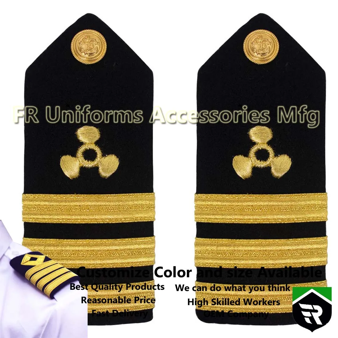 Professional Airline Shoulder Board Lieutenant Merchant Marine ShoulderBoard Propeller Commander female Epaulette Shoulder Board