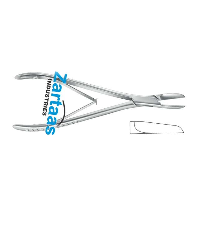 High Quality Stainless Steel Non-Sterile Cottle Kazanjain Bone Cutting Forceps Straight Length 19 centi meter