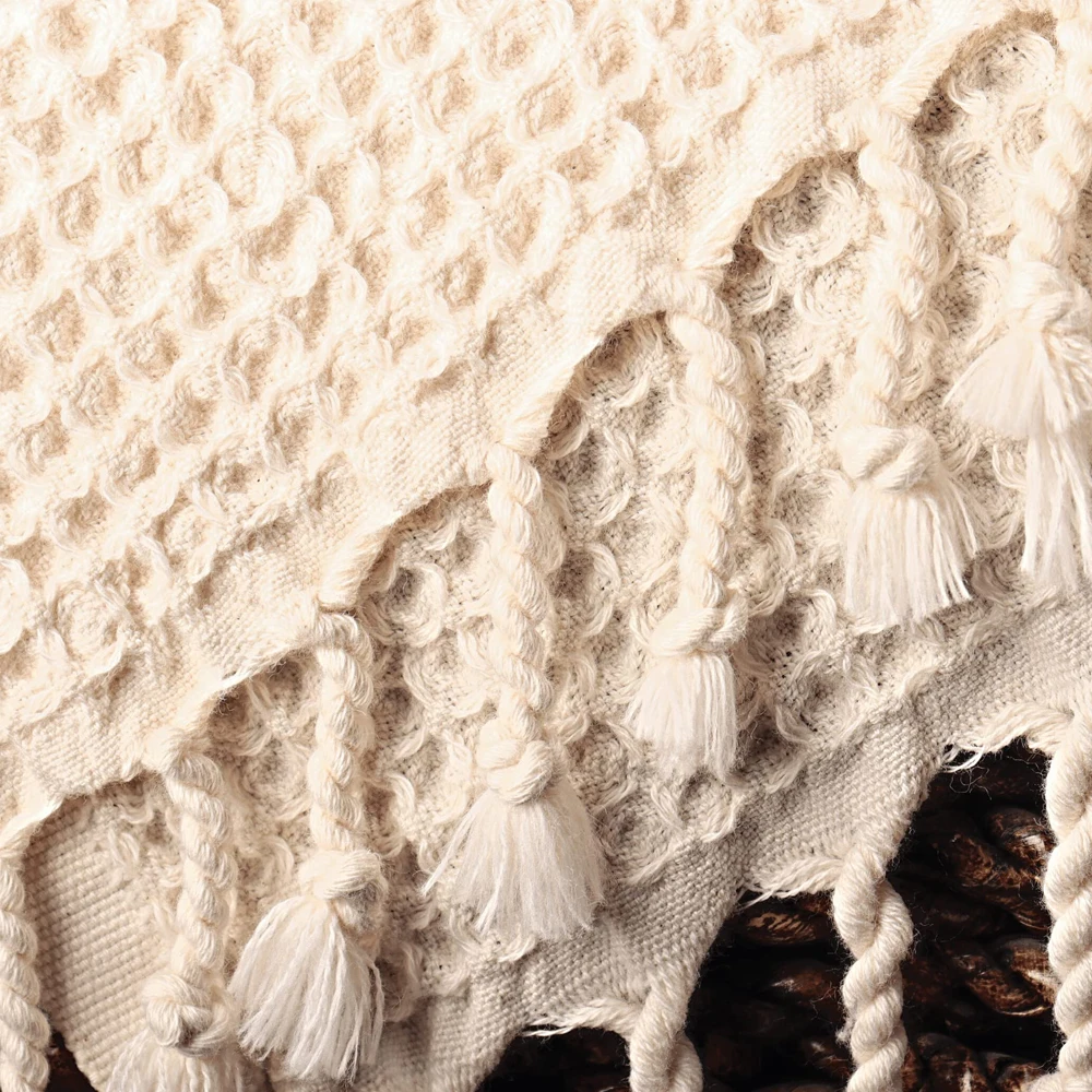 Custom Logo Pure 100% Cotton linen Waffle Weave Kitchen Dish Cloths Washing Kitchen Cleaning