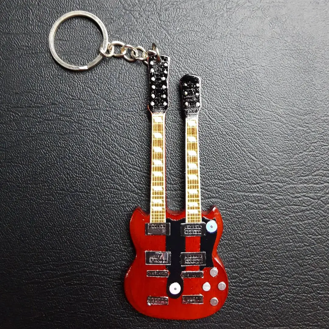 keychain Guitar For Decoration And Souvenir Music Personalized