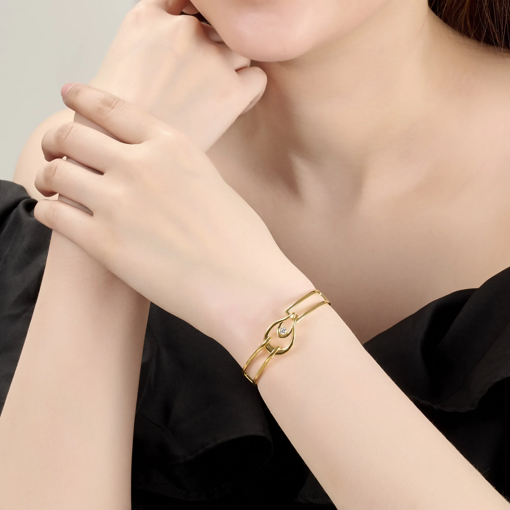 New Arrival High Grade Women Jewelry Pure 925 Sterling Silver Bracelet with Cz Stone Fashion Jewelry Set 2023 New Summer Trend