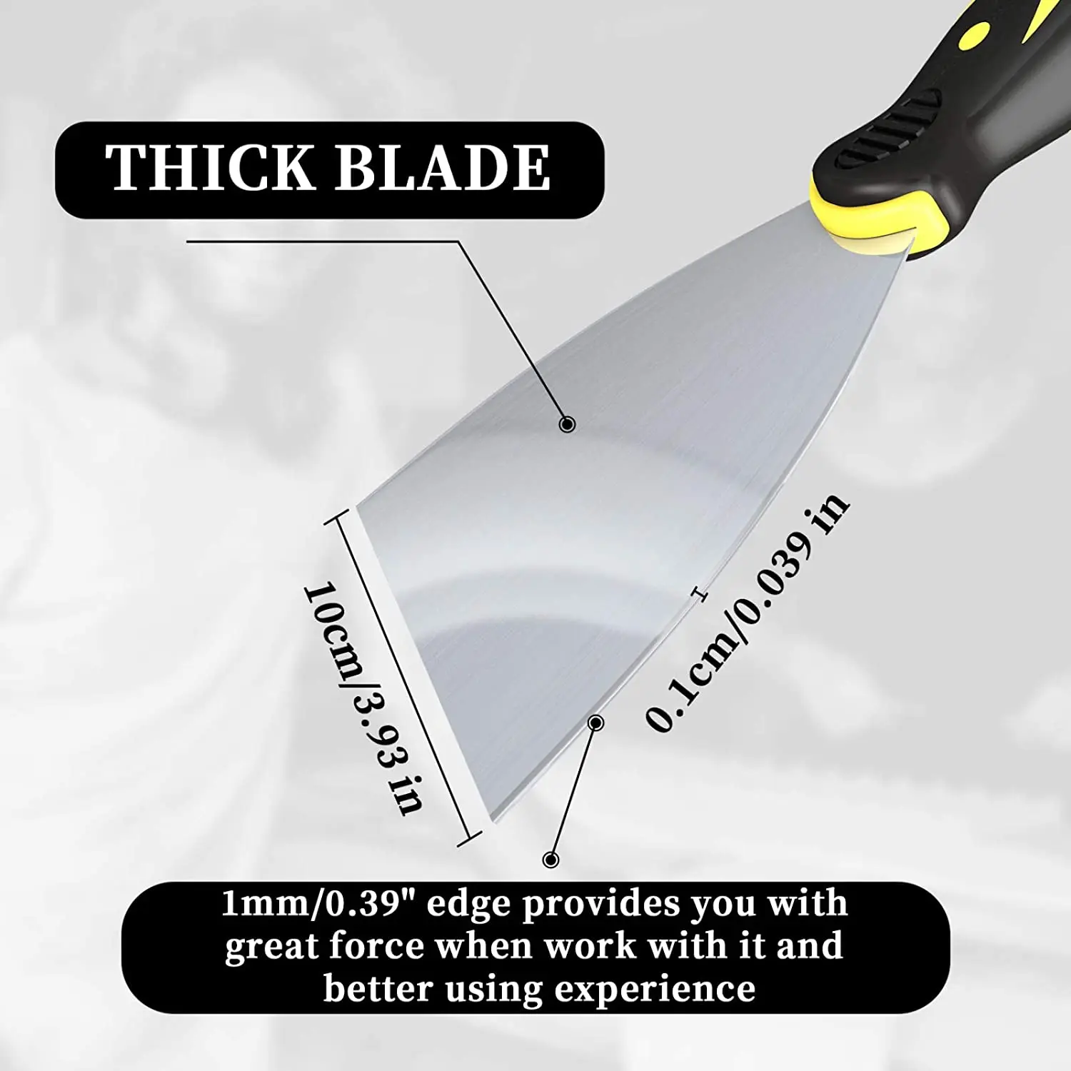 Stainless steel 3 pieces of putty knife scraper oil gray knife for gypsum plate repair gypsum scraper  tool