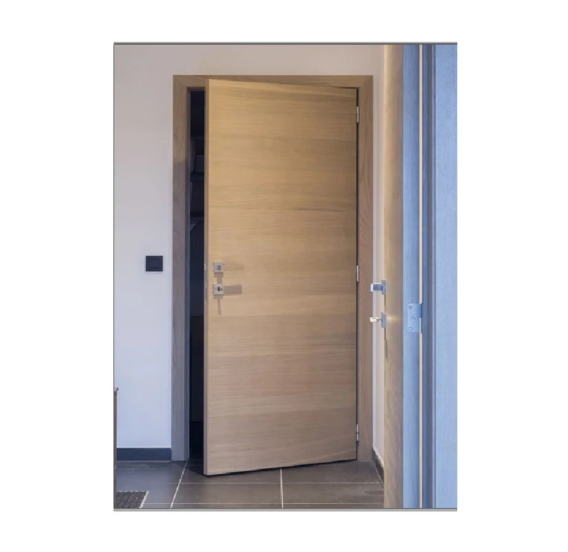 Factory Wholesale Rectangular Wooden MDF Fire Prevention Modern Push And Pull Fire-Rated Interior Doors