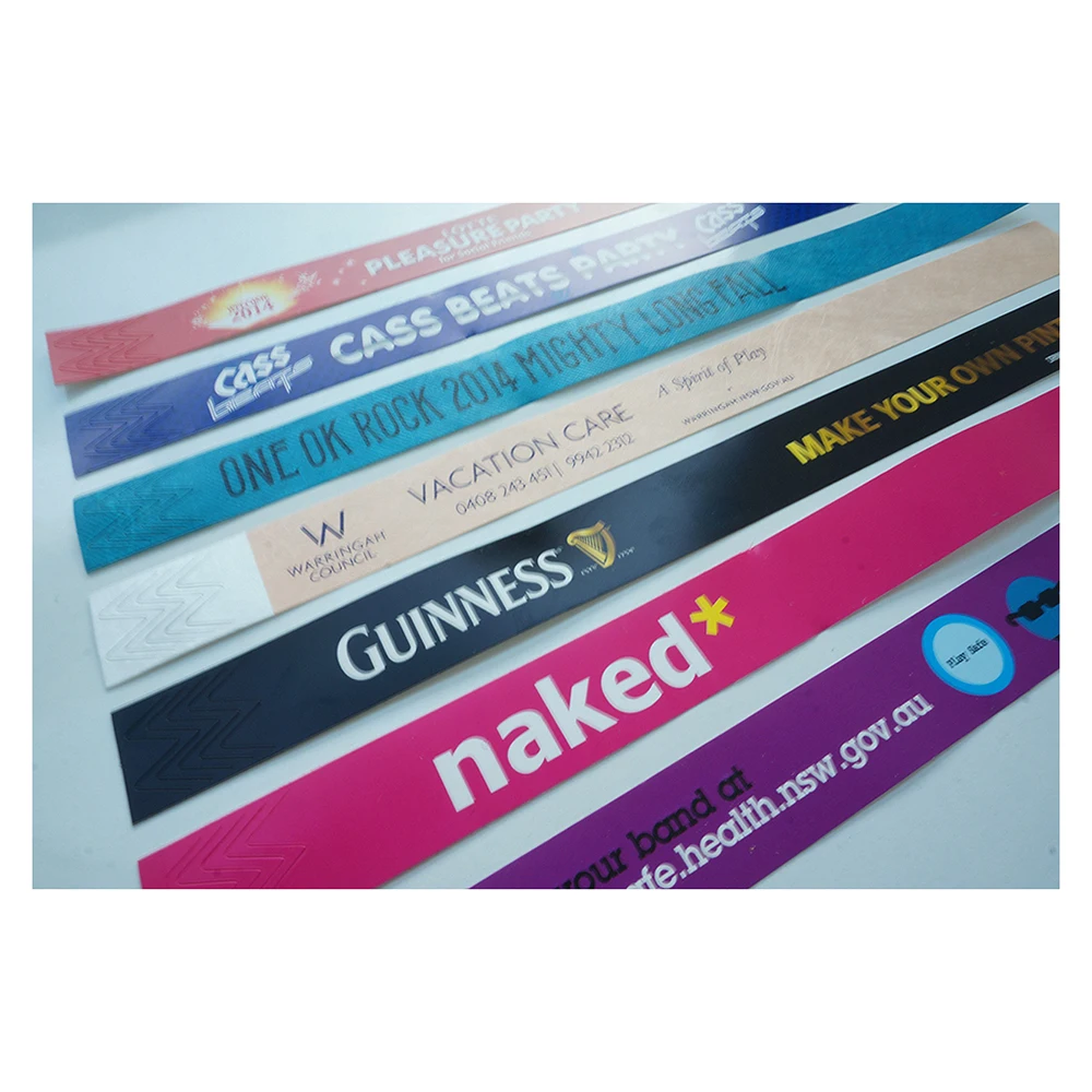 Wristband Paper Custom YUPO Wristband (Individual piece) Safe Paper Material Water Park and Various Festivals