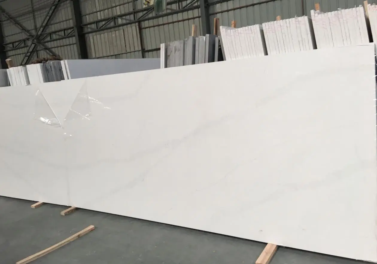 Best quality pure white slabs tiles Modern Unique Light Villa
