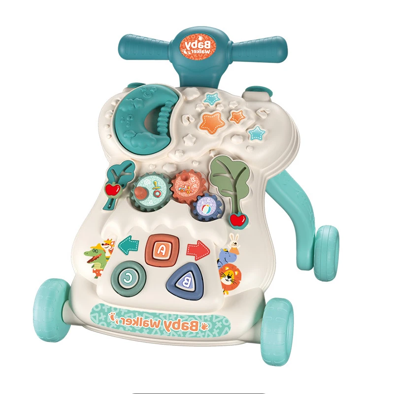 Factory price Child Activity Center Push Toy Musical Sound Sit to Stand Learning Baby Walker