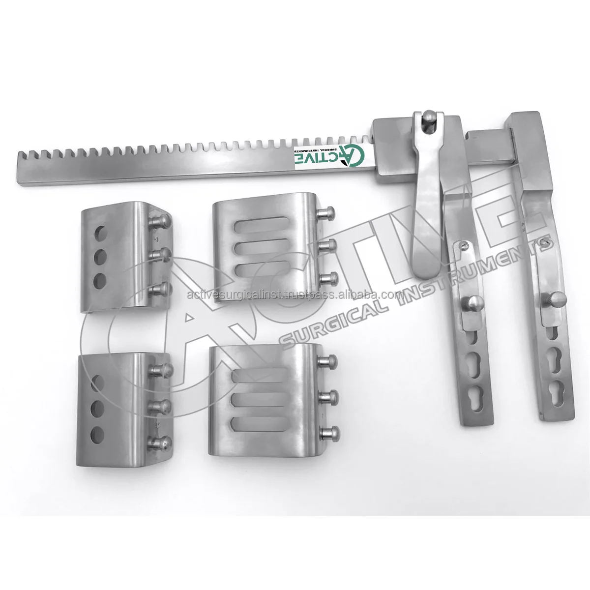 Best Quality KREBS Finochietto Rib Spreader Retractor with 4 Blades Cardiothoracic Surgery Rib Retractor Instruments ISO CE