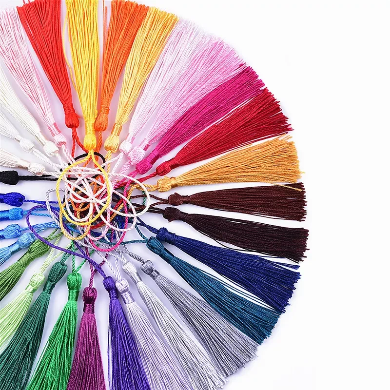 Wholesale cotton silk fringe rayon tassels for making jewelry