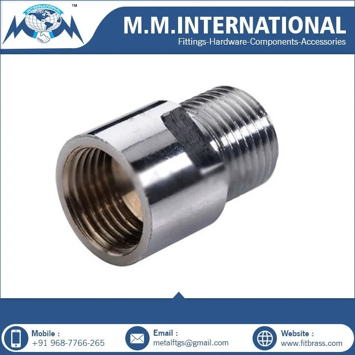 Standard Quality Brass Extension Fitting Nipple Male Chrome Plated Extension Nipple for Worldwide Export