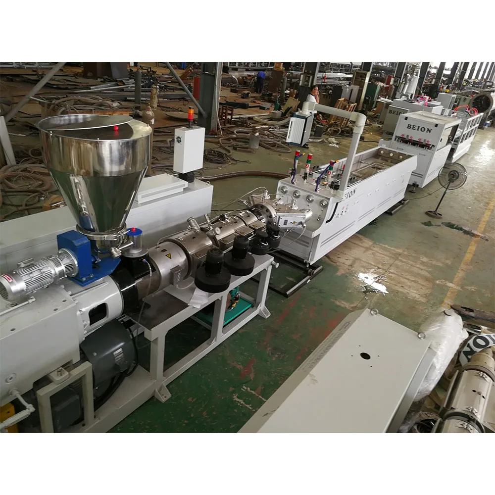 BEION Twin Screw Extruder Two Cavity 20mm-110mm PVC Pipe Production Machine
