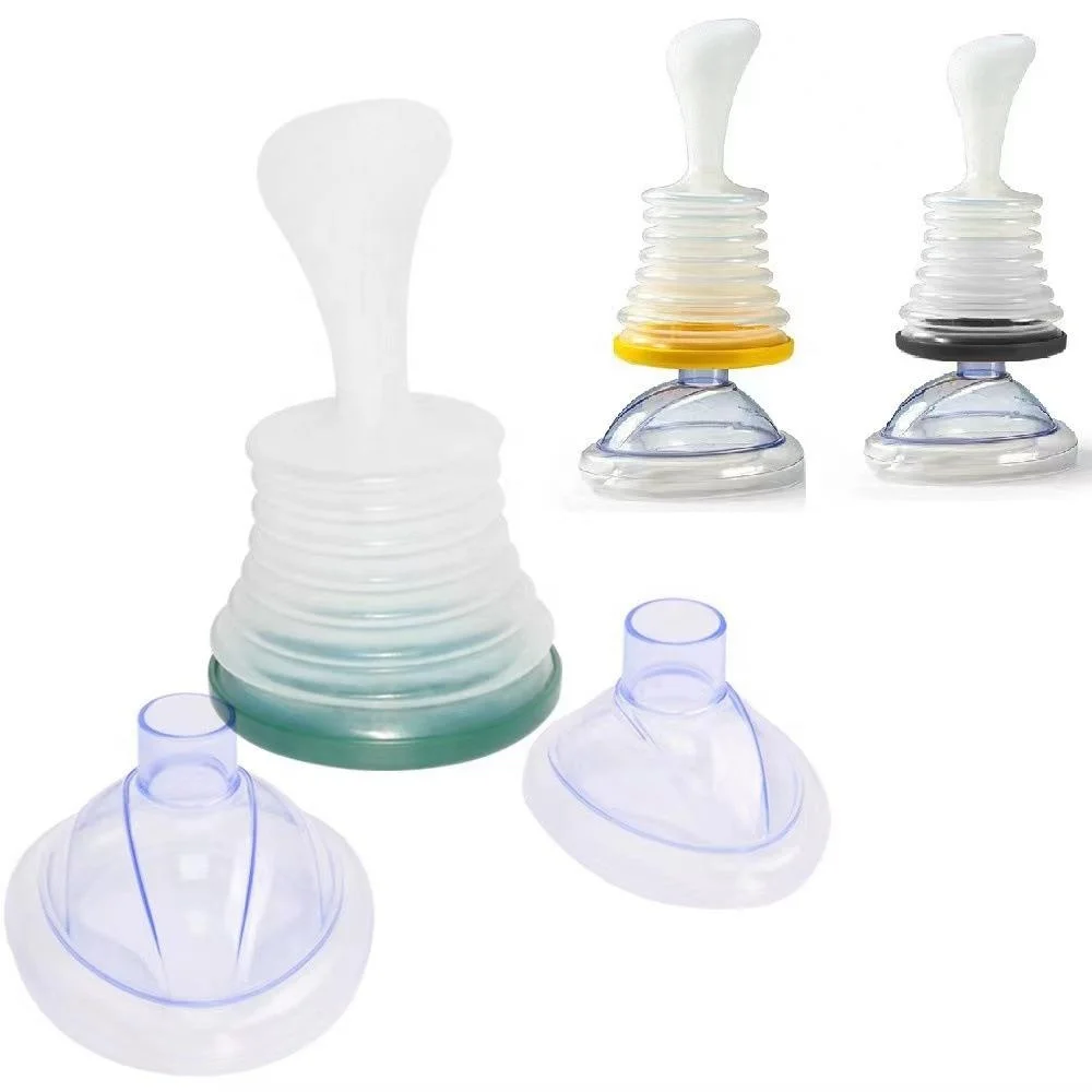 Lung capacity breathing trainer Asphyxiation Help solve rescue breathingmask artificial heart-lung Choking Emergency Device tool