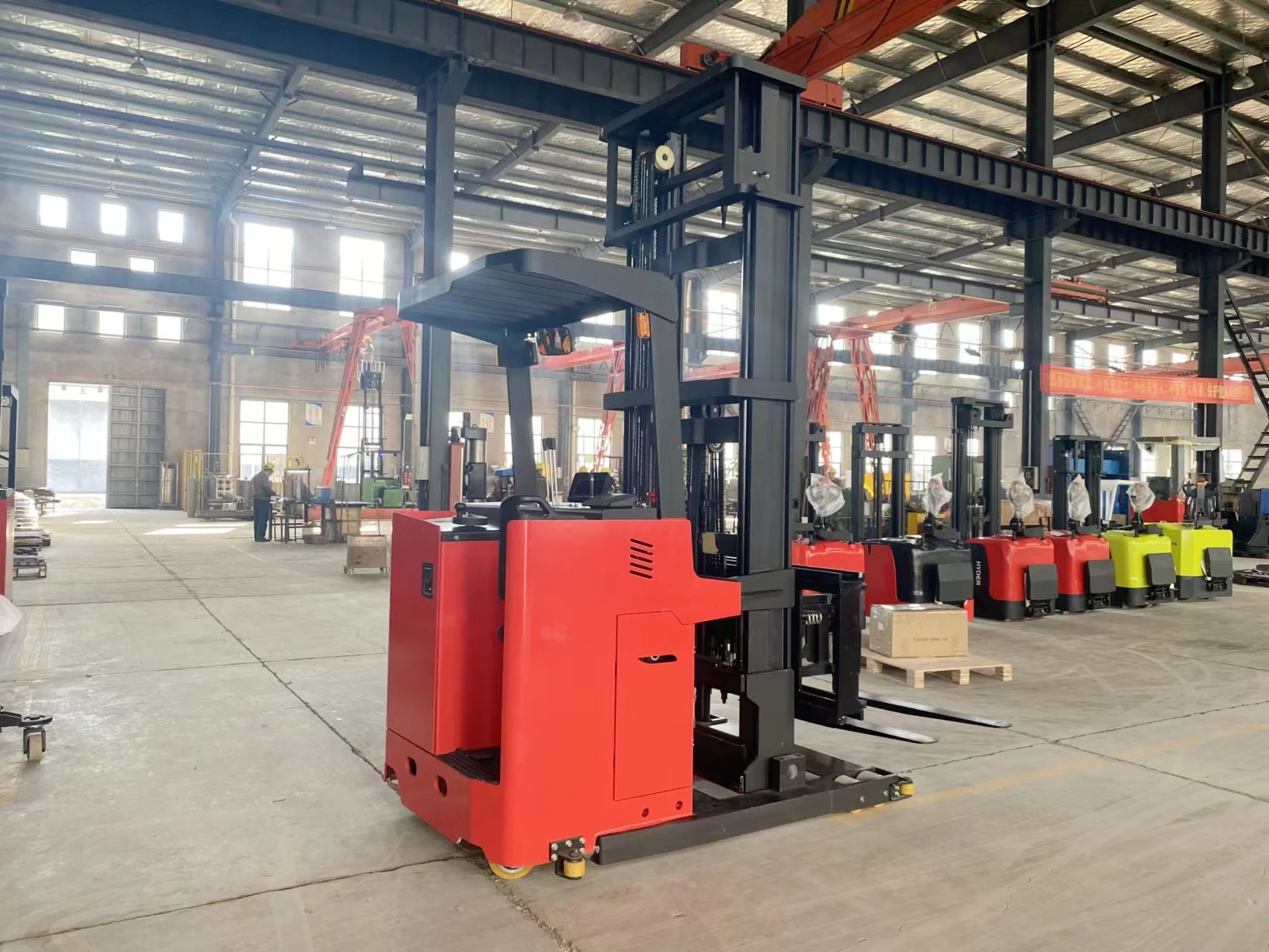 1,5 тонн узкопроходной 3 Way Vna электрический штабелер для вилочных погрузчиков до 7 метров Высокая Vna для вилочных погрузчиков