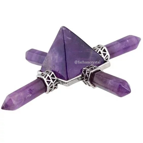 Amethyst Energy Generator | Amethyst 4 POINT HEALING ENERGY GENERATOR SPIRITUAL GIFT  buy from farhancrystal