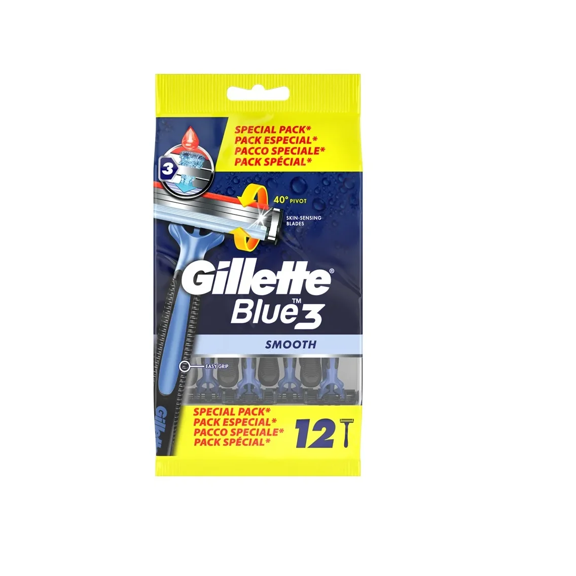 Gillette синяя бритва 2 плюс сумка 10 + цена в Саудовской Аравии