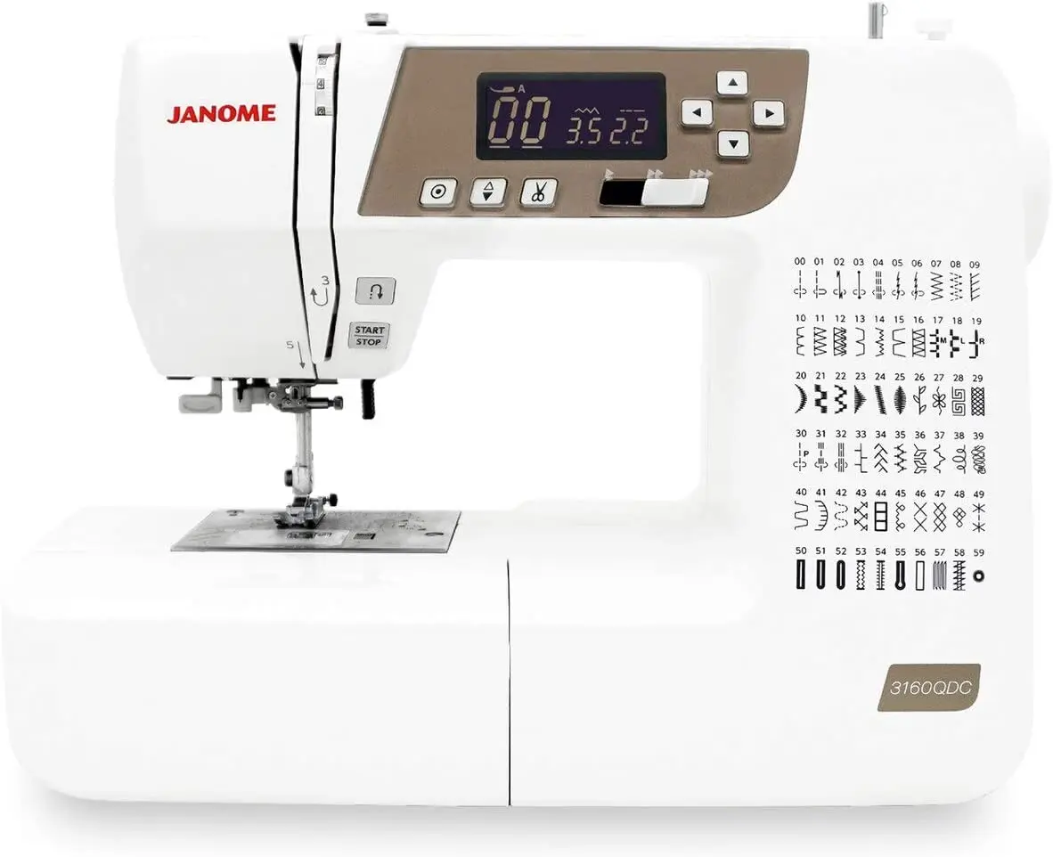 Bulk Of Janome 3160QDC-T Sewing and Quilting Machine with Bonus Quilt Kit