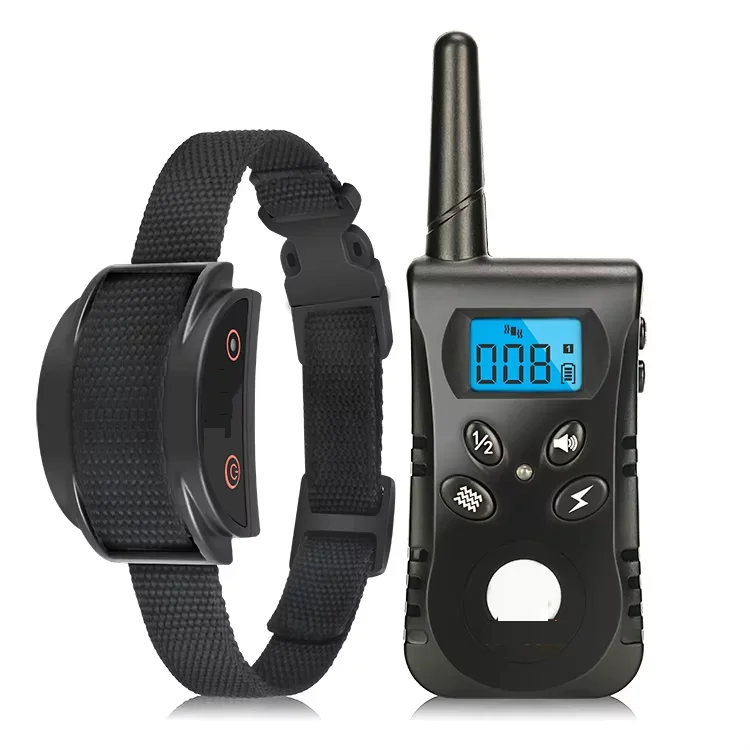 Mascotas accesorios Waterproof Rechargeable E-Collar Remote Electric Control Pet Dog Training Shock Collar