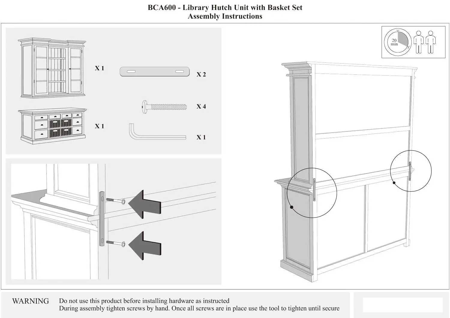 Bookshelves Library Cabinet White Painted Color Solid Wood Bookshelves Living Set Furniture Home Furniture Indonesian Furniture